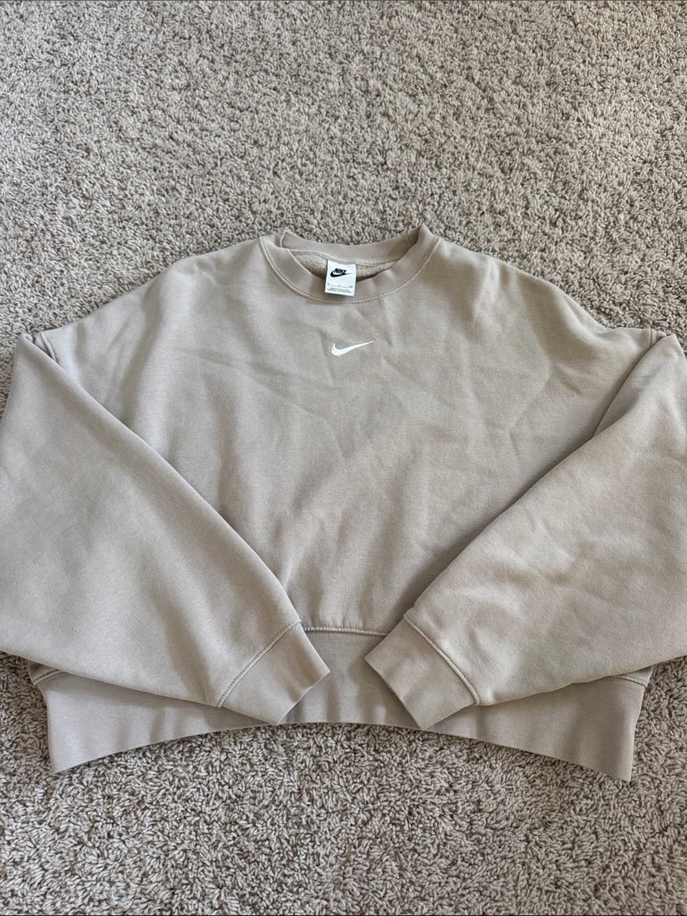 Nike Women’s Taupe Crewneck Sweatshirt